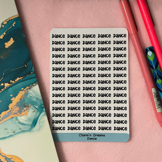 Dance Functional Planner Stickers