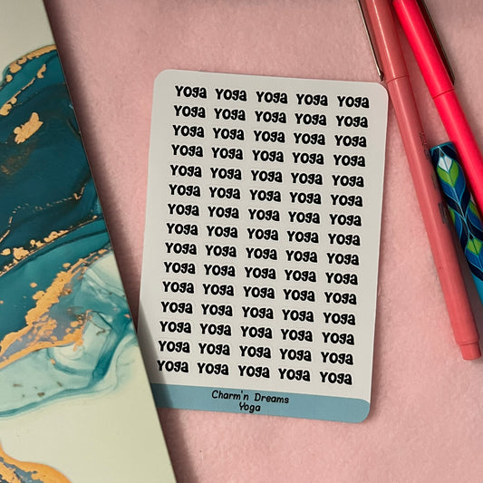 Yoga Functional Planner Stickers