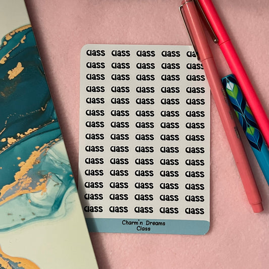 Class Functional Planner Stickers