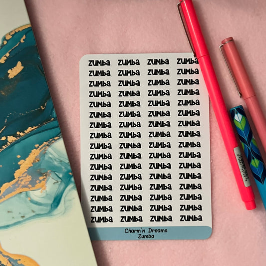 Zumba Functional Planner Stickers