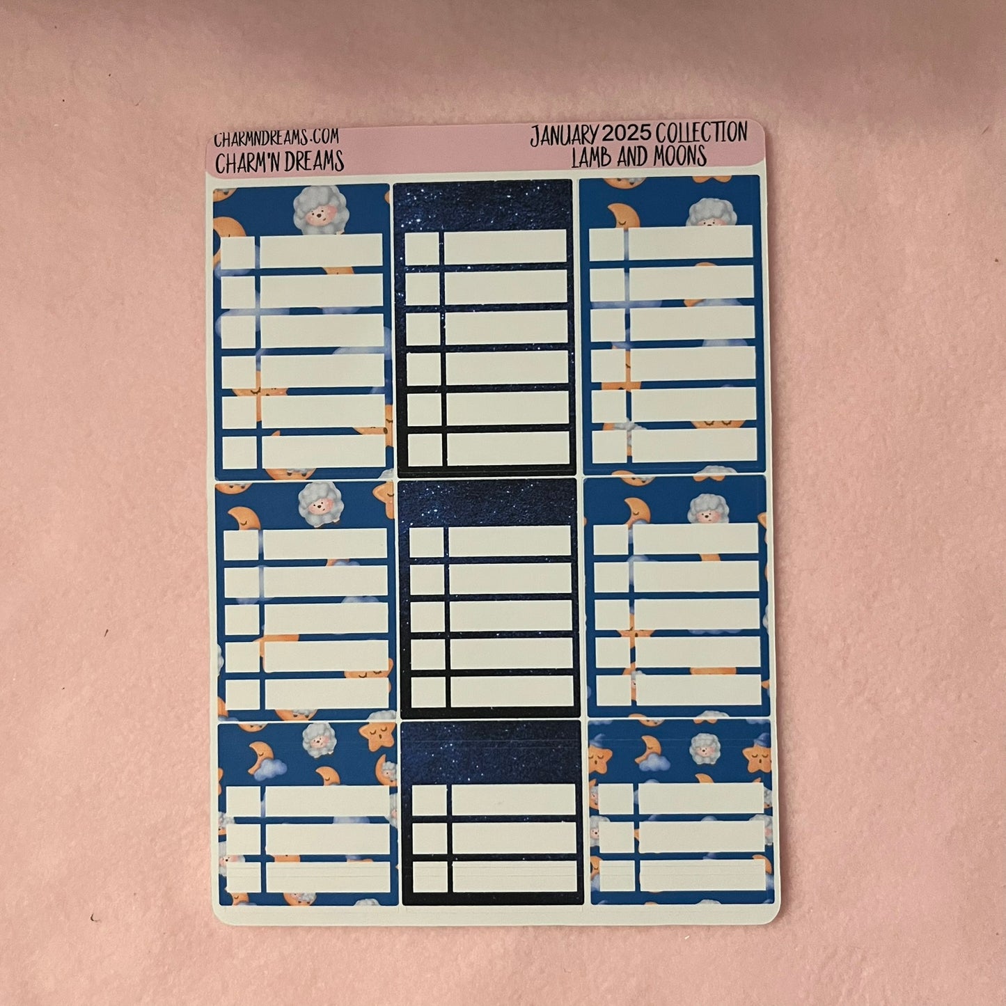 Counting Sheep and Moons Planner Sticker Kit