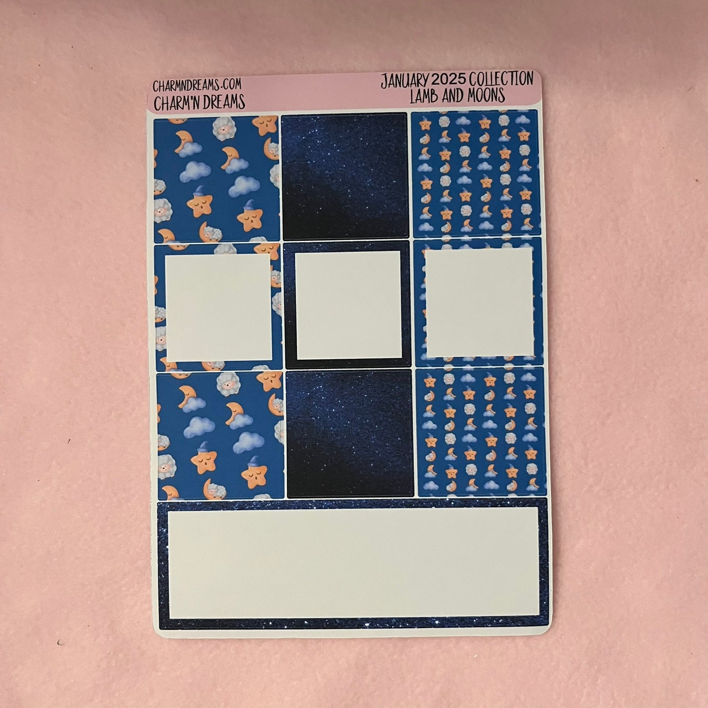 Counting Sheep and Moons Planner Sticker Kit