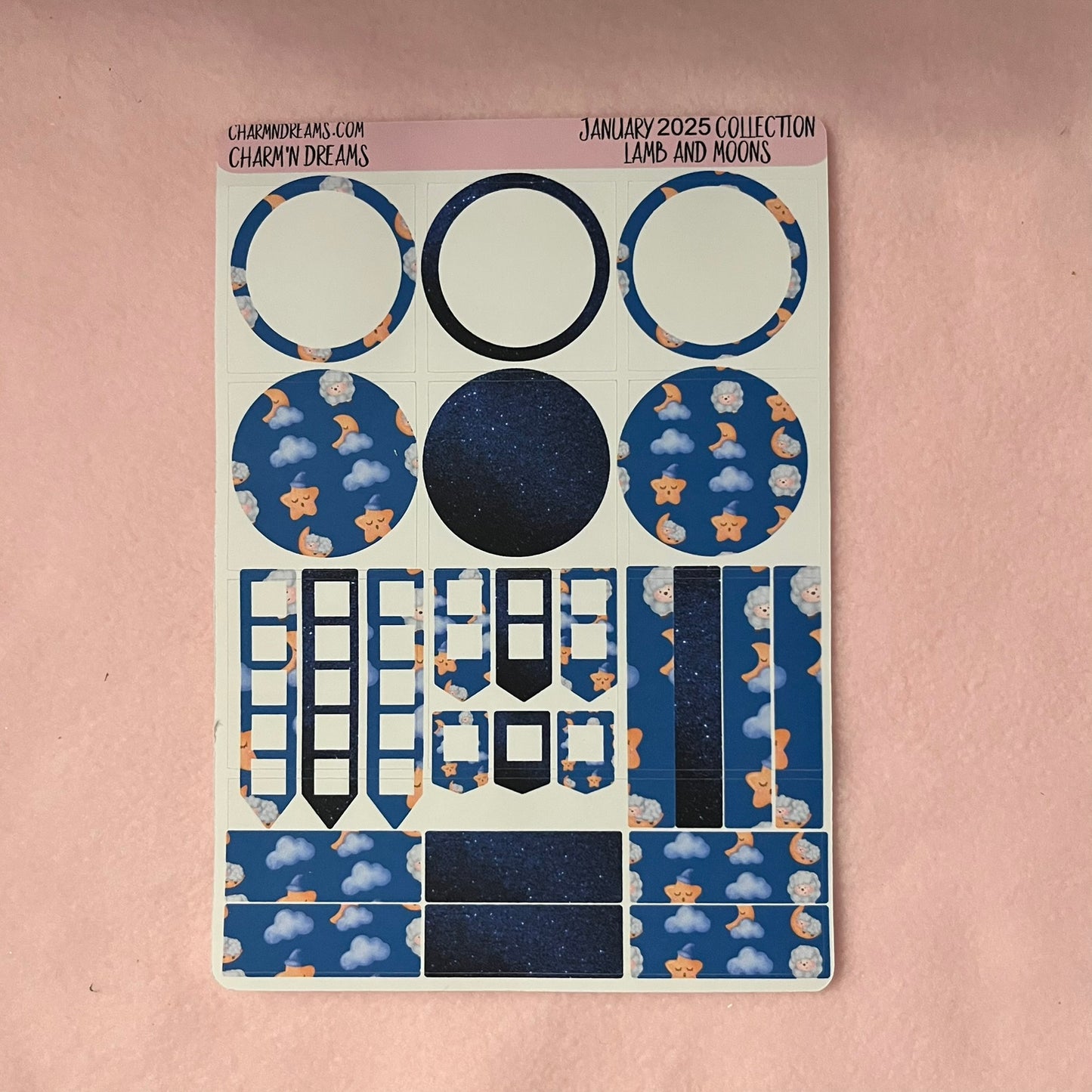 Counting Sheep and Moons Planner Sticker Kit