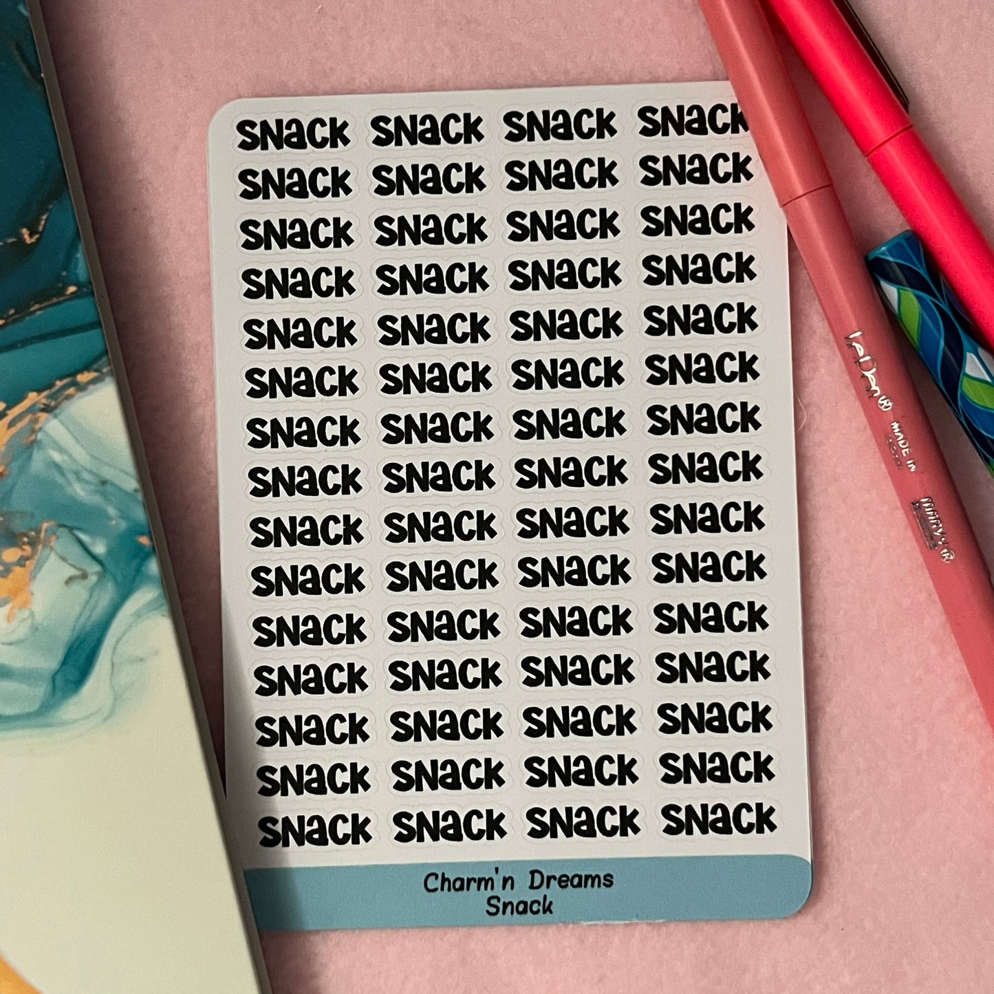 Snack Functional Planner Stickers
