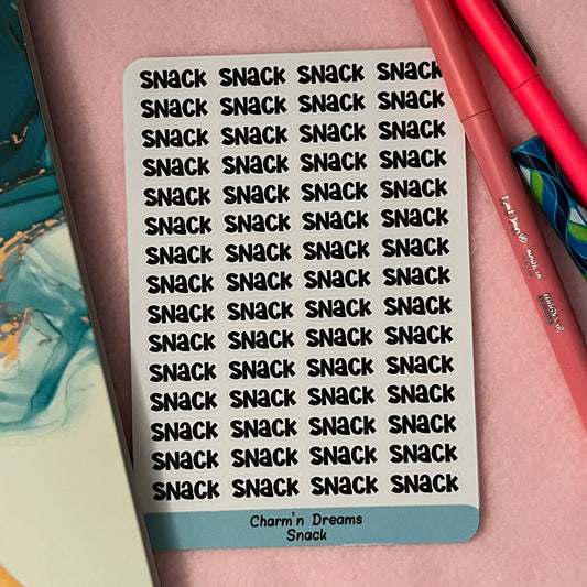 Snack Functional Planner Stickers