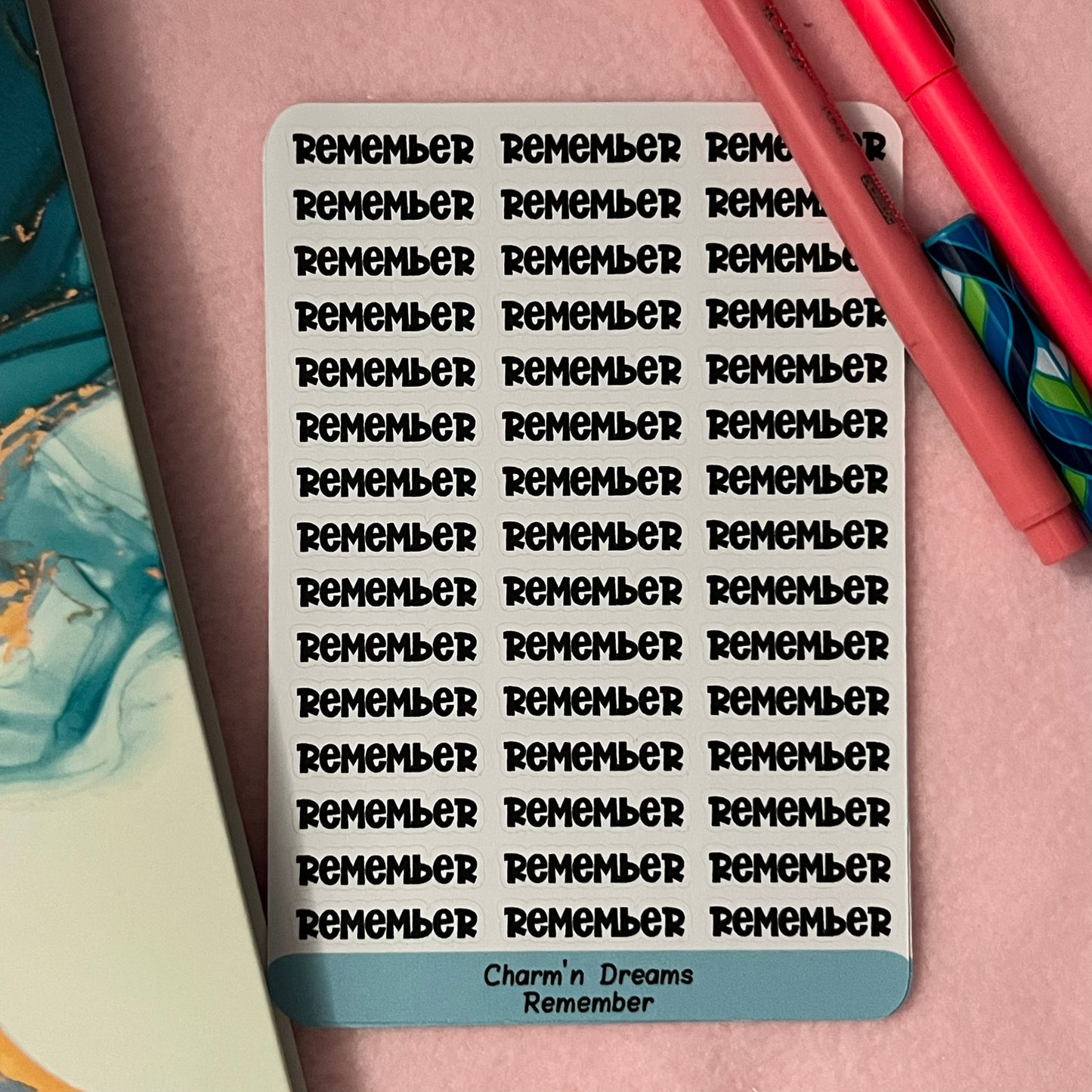 Remember Functional Planner Stickers