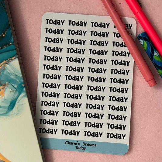 Today Functional Planner Stickers