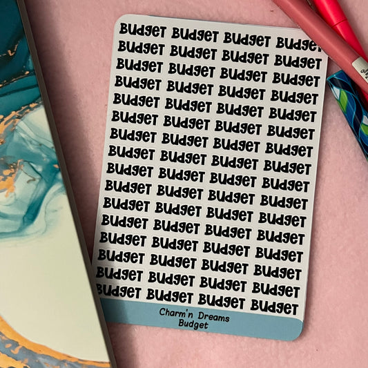 Budget Functional Planner Stickers