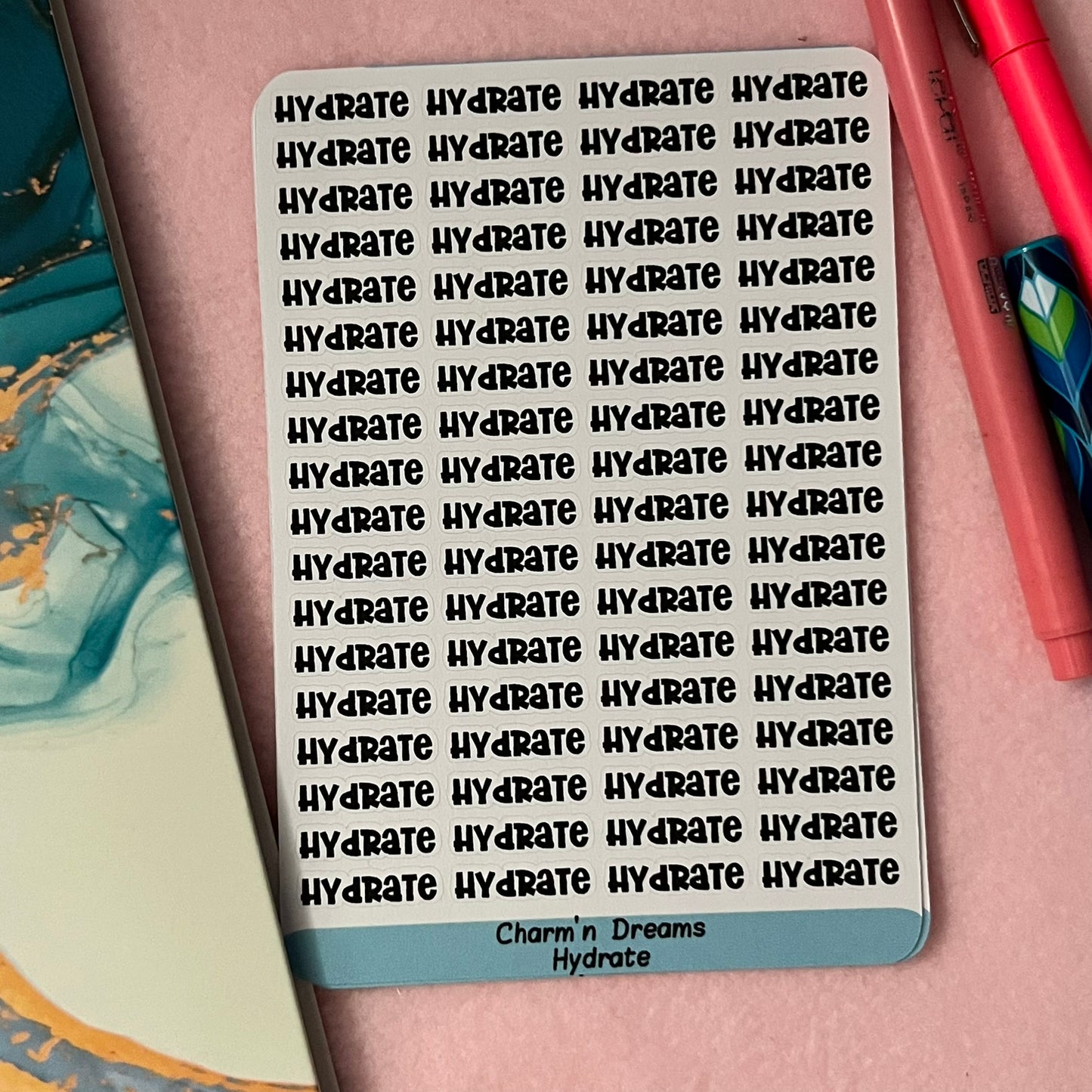 Hydrate Functional Planner Stickers
