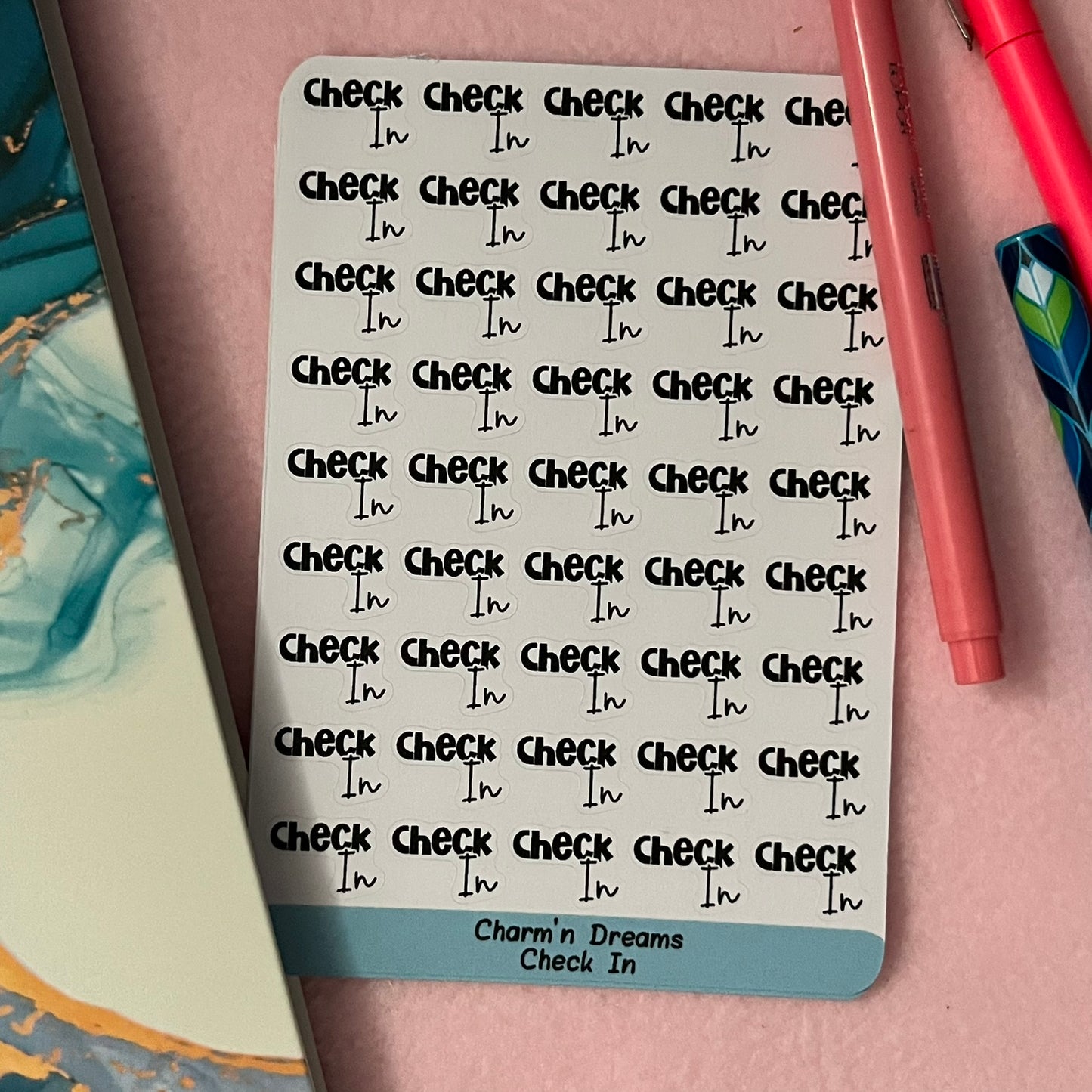 Check in Functional Planner Stickers