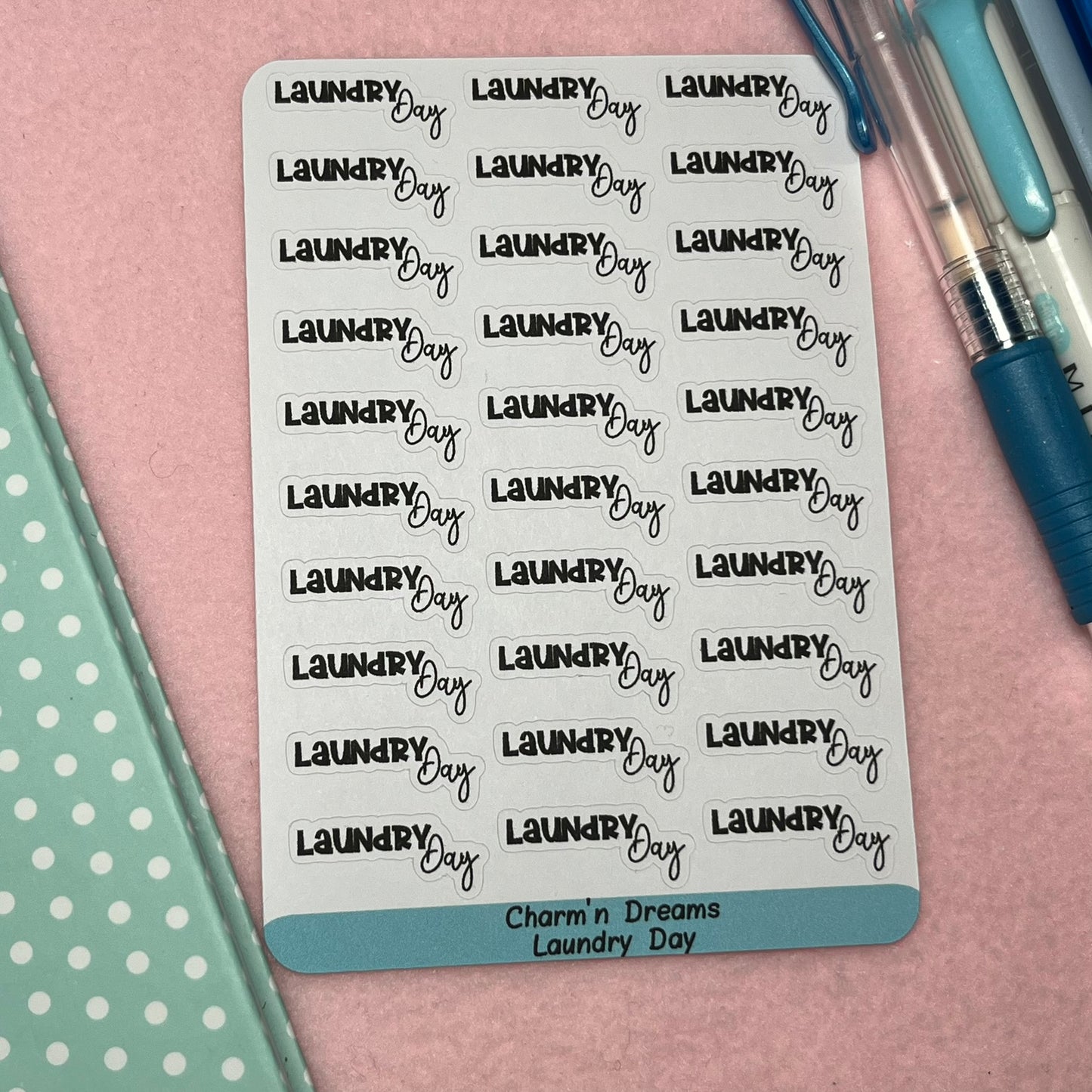 Laundry Day Functional Planner Stickers
