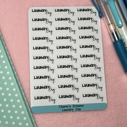 Laundry Day Functional Planner Stickers