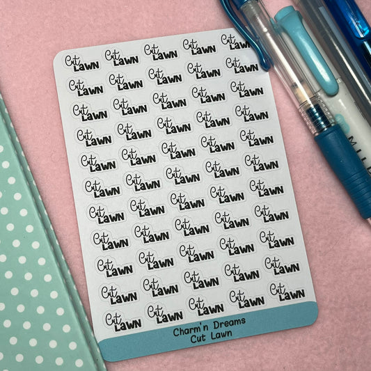Cut Lawn Functional Planner Stickers