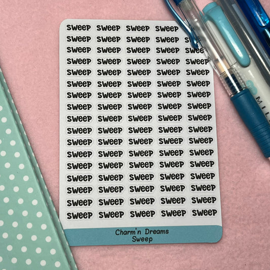 Sweep Functional Planner Stickers