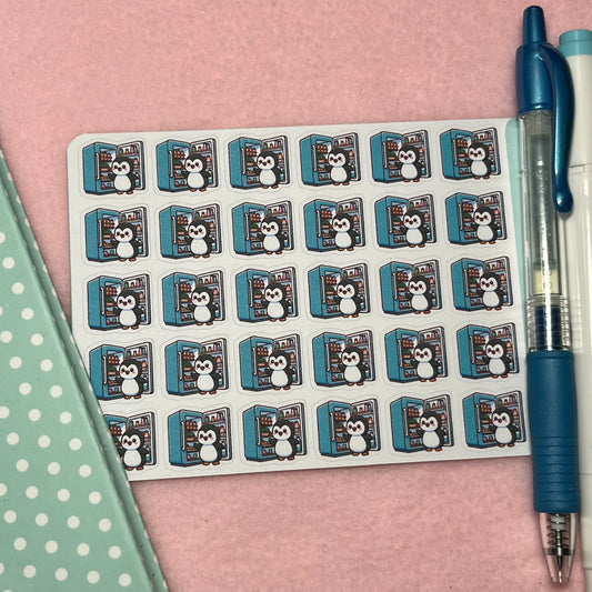 Penguin Meal Prep Icon Planner Stickers