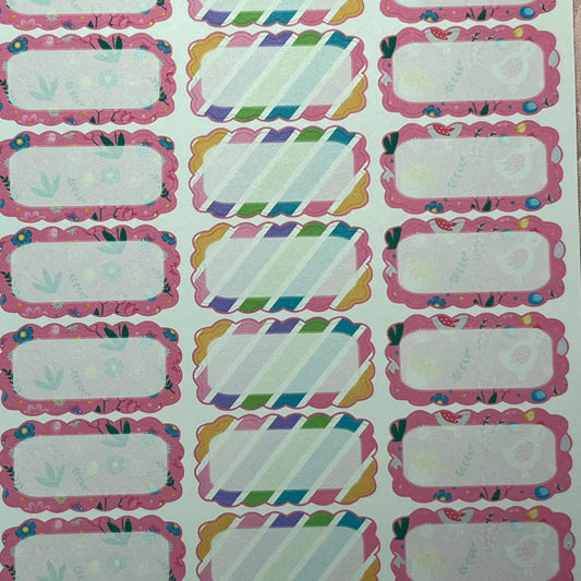 Easter Scalloped Planner Sticker Boxes