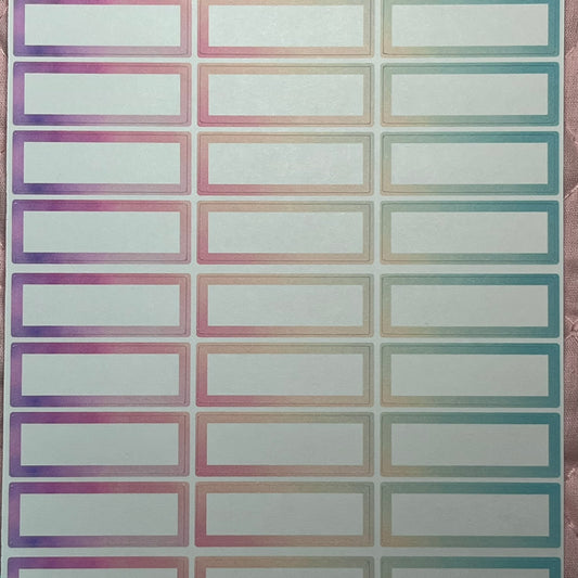 Dreamer 1/2 inch Boxes Planner Stickers