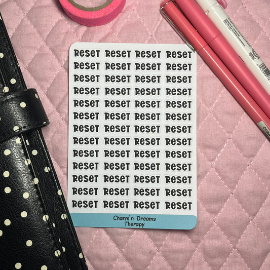 Reset Functional Planner Stickers
