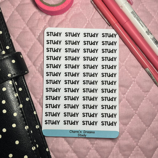 Study Functional Planner Stickers