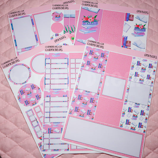 Open Books Planner Sticker Kit