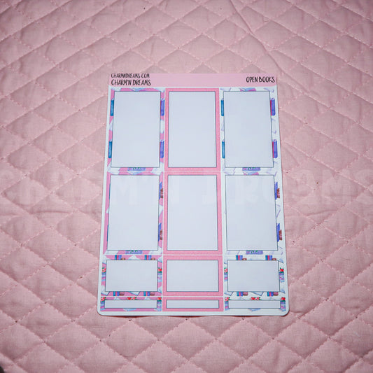 Open Books Planner Sticker Kit