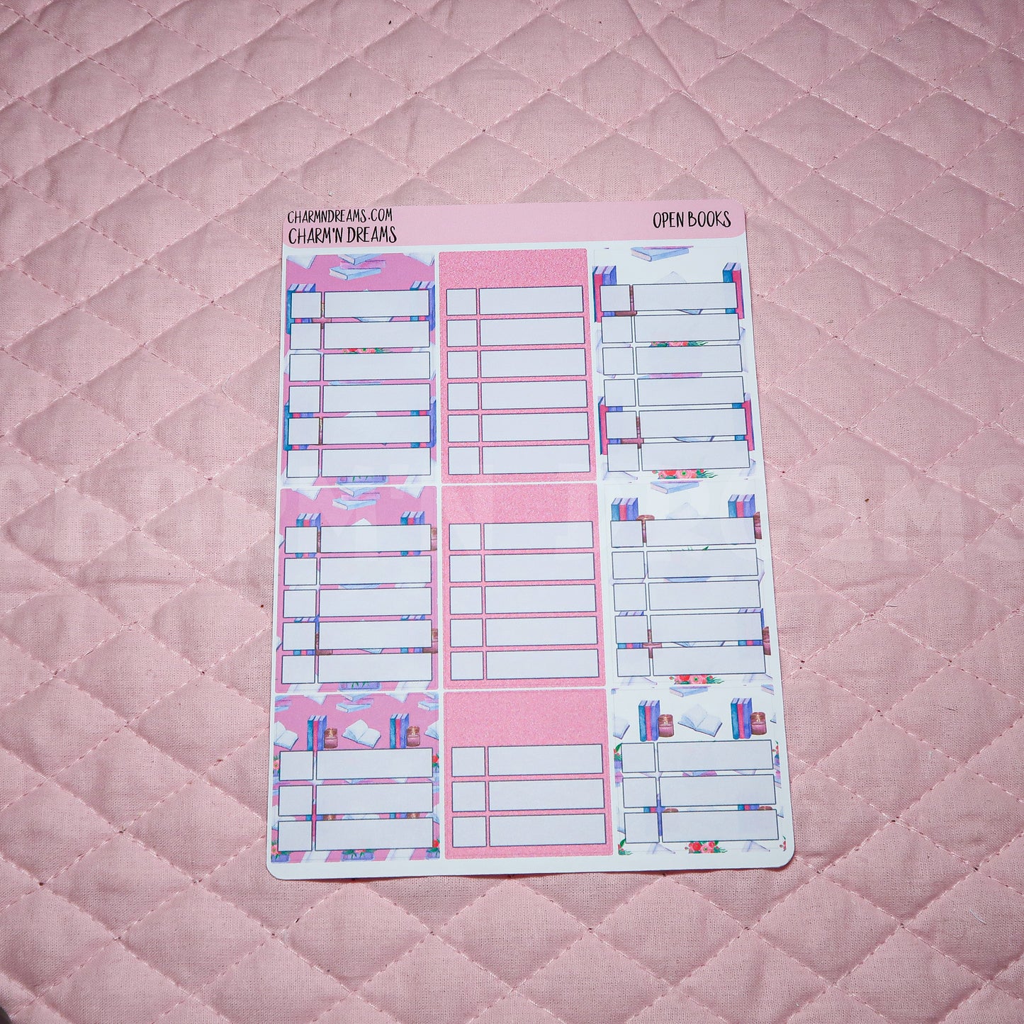 Open Books Planner Sticker Kit