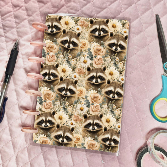 Floral Raccoons Cover - Multiple Sizes