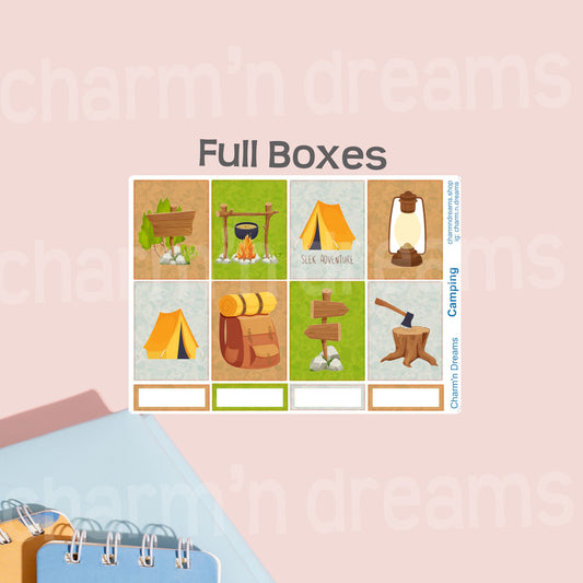 Camping Premium Planner Sticker Kit