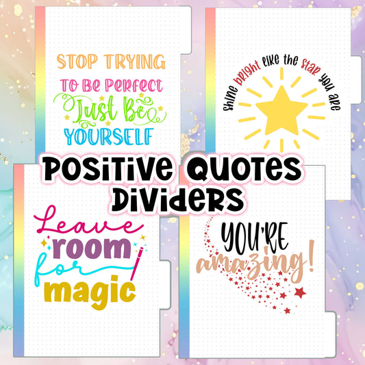 Mental Health Quotes Dividers - Multiple Sizes