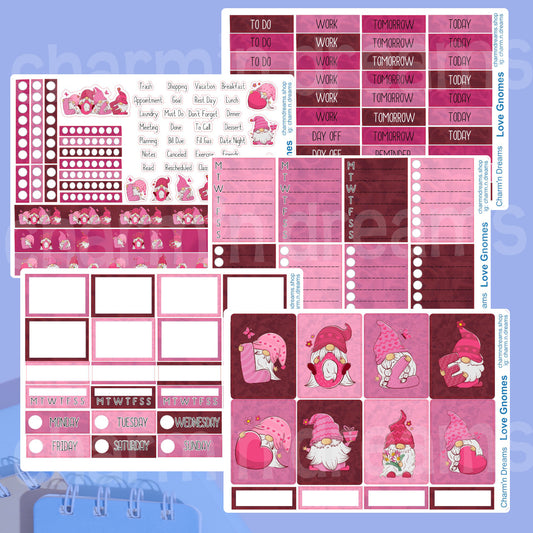 Love Gnomes Premium Planner Sticker Kit